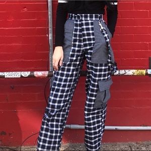 the ragged priest plaid on plaid trousers